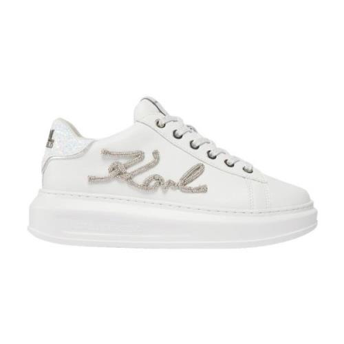 Karl Lagerfeld Vita Sneakers Kapri Mono Stil White, Dam