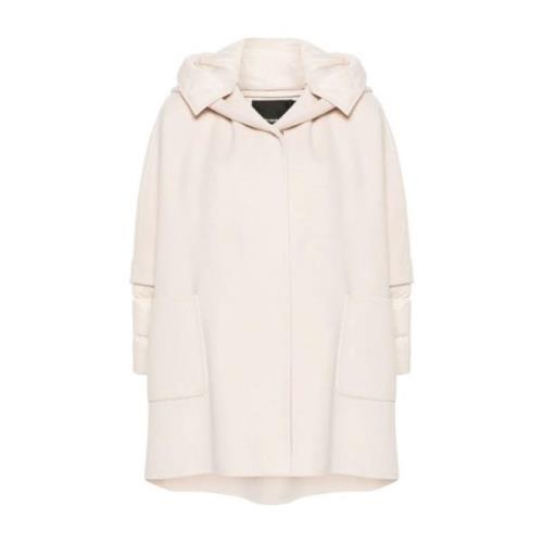 Pinko Stilig ullparka Beige, Dam