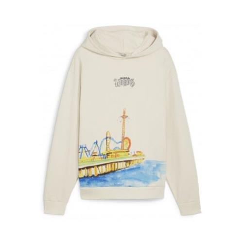 Puma Showtime Hoodie Alpine Snow Beige, Herr