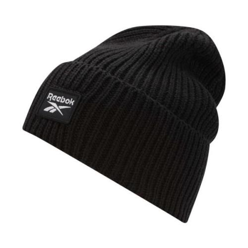 Reebok Svart Beanie Mössa för Kallt Väder Black, Unisex