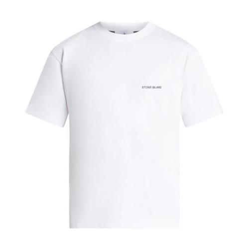 Stone Island Klassisk T-shirt V0001 White, Herr