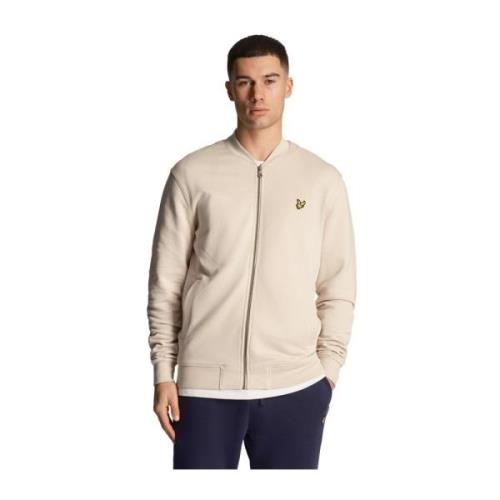 Lyle & Scott Loopback Jersey Bomber Jacka Beige, Herr