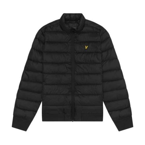 Lyle & Scott Vadderad jacka med ståkrage Black, Herr