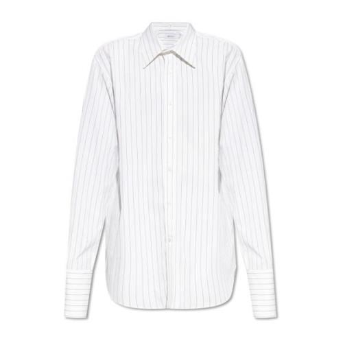 Alexander McQueen Randig Skjorta White, Herr