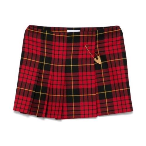 Alexander McQueen Tartan Check Wrap Kjol Multicolor, Dam