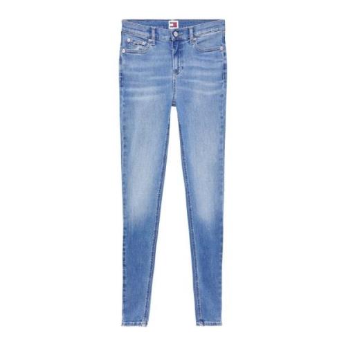 Tommy Jeans Skinny Jeans Blu Denim Medium Blue, Dam