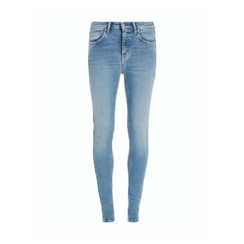 Tommy Jeans Skinny Jeans i Blu Denim Light Blue, Dam