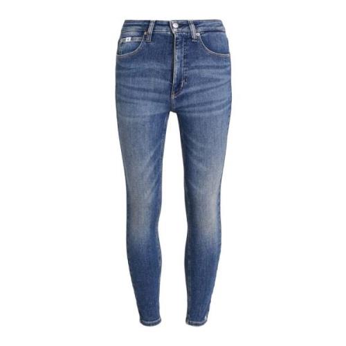 Calvin Klein Jeans High Rise Super Skin Skinny Jeans Blue, Dam