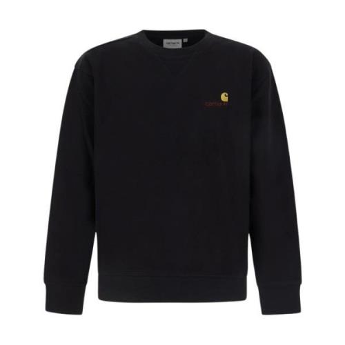 Carhartt Wip Svart Script Sweatshirt Black, Herr