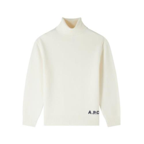 A.p.c. Mysig Unisex Tröja Beige, Herr