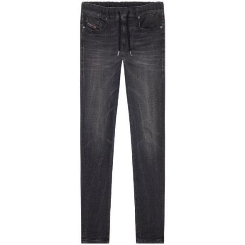 Diesel Svarta Jeans för Män Ss24 Black, Herr