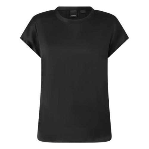 Pinko Svart Topp D Farida MM Raso Black, Dam