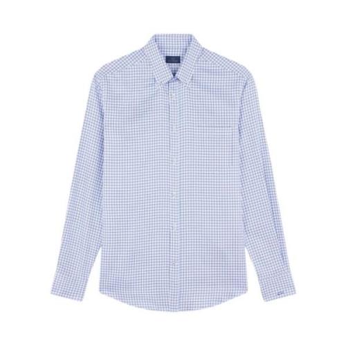 Paul & Shark Breton Stripe Cotton Shirt Blue, Herr