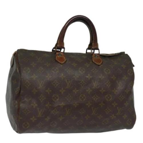 Louis Vuitton Vintage Pre-owned Canvas handvskor Brown, Dam