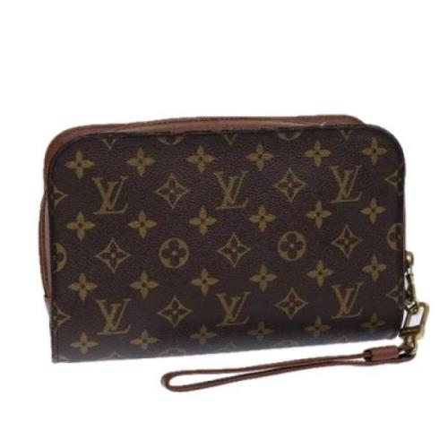 Louis Vuitton Vintage Pre-owned Canvas kuvertvskor Brown, Dam