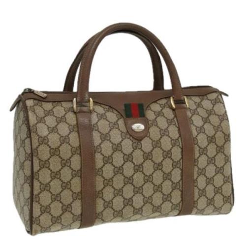 Gucci Vintage Pre-owned Laeder resvskor Beige, Dam