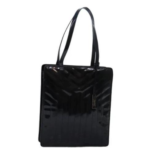 Yves Saint Laurent Vintage Pre-owned Belagd canvas handvskor Black, Da...