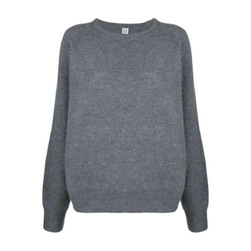 TotêMe Grå Ull Pullover Tröja Gray, Dam