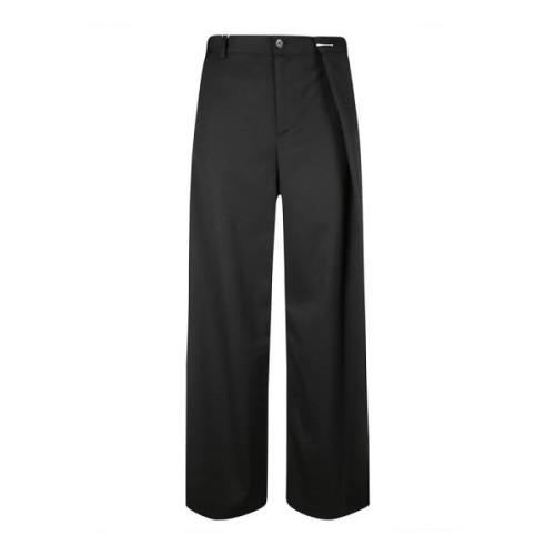 MM6 Maison Margiela Klassiska byxor med framfickor Black, Dam