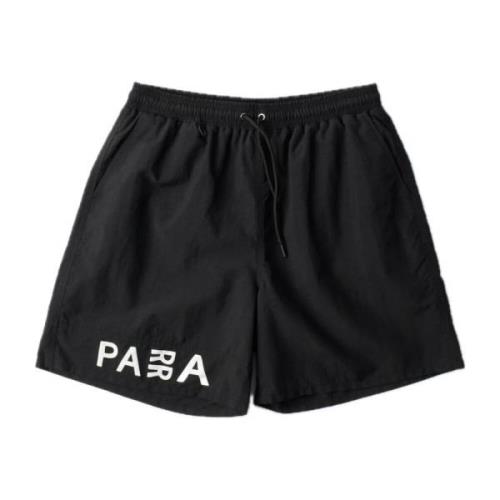 by Parra Snabbtorkande badshorts med Parra-tryck Black, Herr