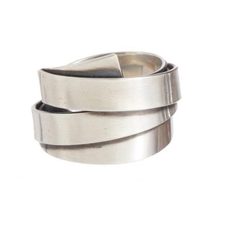 Werkstatt:Munchen Dubbelvikt Ring Gray, Unisex