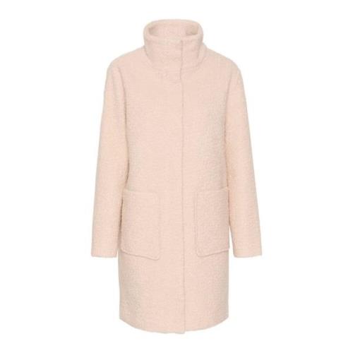 Saint Tropez Ferddysz Coat Jacka Kräm Beige, Dam