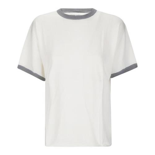 Extreme Cashmere Bomull Kasmir Blandning T-Shirt Paket White, Dam