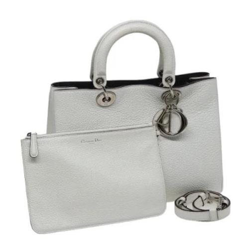 Dior Vintage Pre-owned Laeder handvskor White, Dam