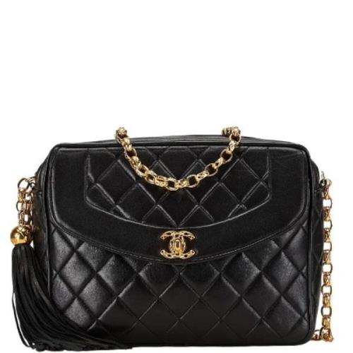 Chanel Vintage Pre-owned Laeder crossbodyvskor Black, Dam