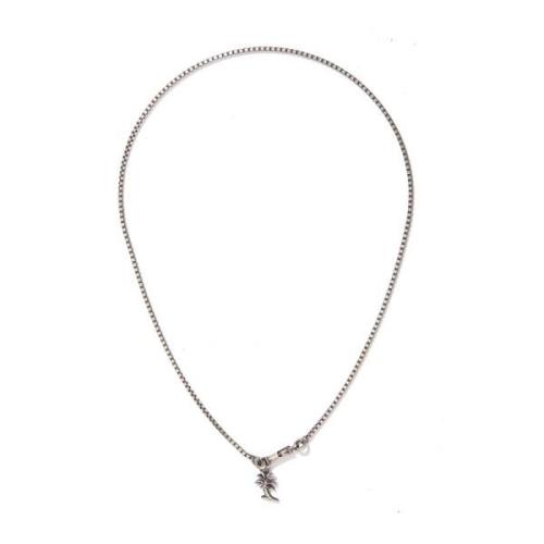 Werkstatt:Munchen Silver Hänge Halsband Gray, Unisex