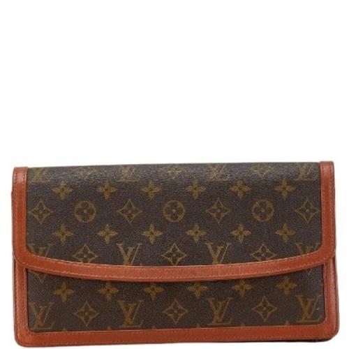 Louis Vuitton Vintage Pre-owned Canvas kuvertvskor Brown, Dam