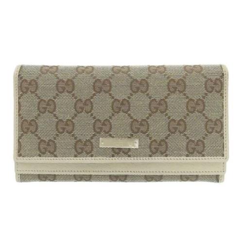 Gucci Vintage Pre-owned Canvas plnbcker Beige, Dam