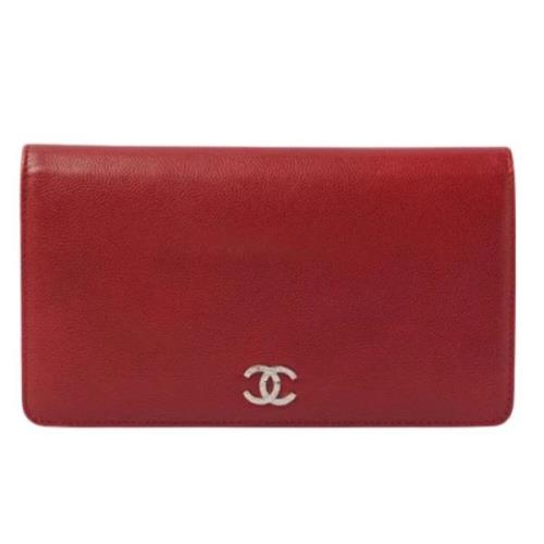 Chanel Vintage Pre-owned Laeder plnbcker Red, Dam