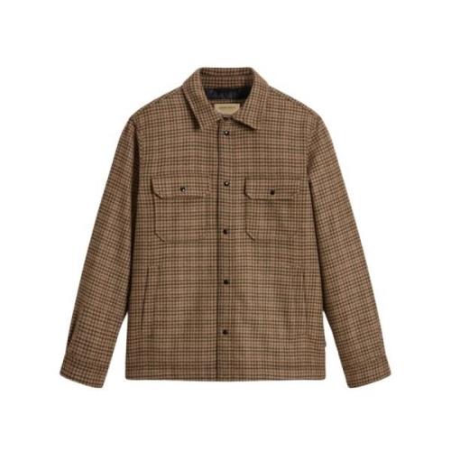 Woolrich Återvunnen Ullblandad Jacka Beige, Herr