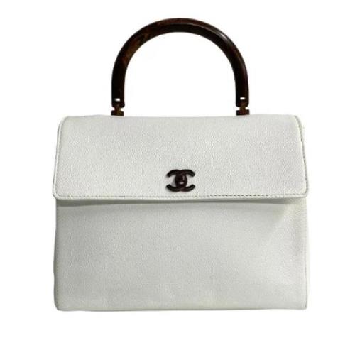 Chanel Vintage Pre-owned Laeder handvskor White, Dam