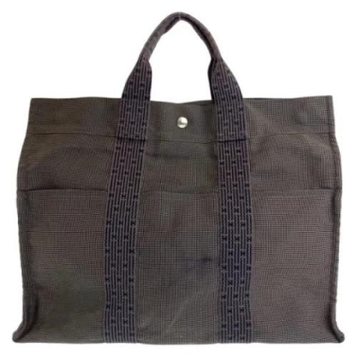 Hermès Vintage Pre-owned Canvas totevskor Gray, Dam