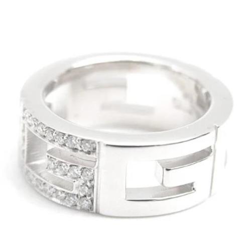 Gucci Vintage Pre-owned Metall ringar White, Dam