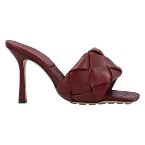 Bottega Veneta Laeder mules Red, Dam