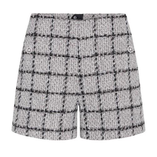 Bruuns Bazaar Elegant Rutiga Shorts & Knickers Gray, Dam