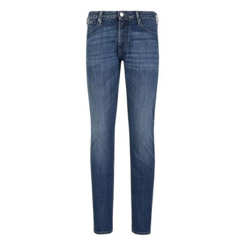 Emporio Armani Slim Fit Denim Jeans Blue, Herr