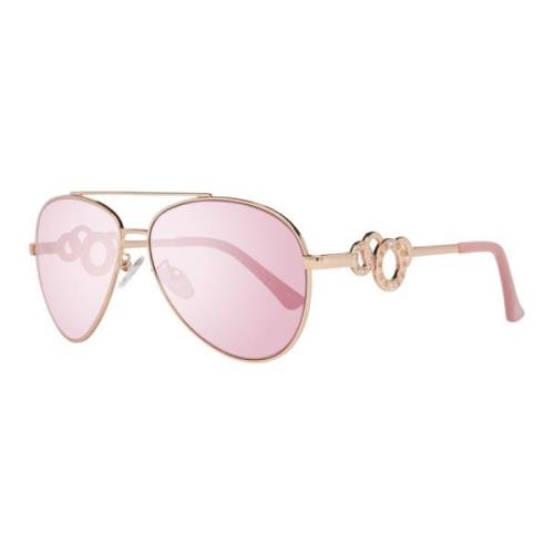 Guess Roséguld Aviator Solglasögon Pink, Dam