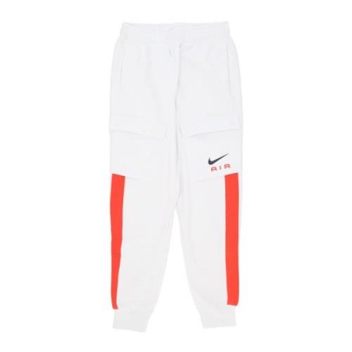 Nike Fleece Cargo Byxor med Swoosh Logo White, Herr