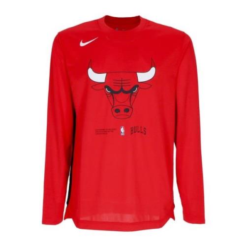 Nike Chicago Bulls Långärmad T-shirt Red, Herr