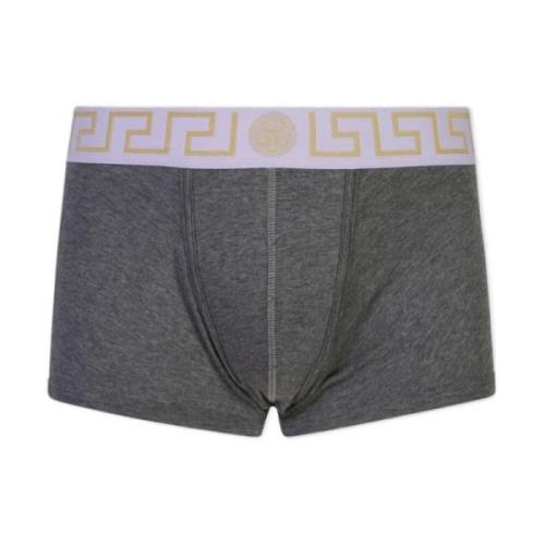 Versace Grå Jersey Bomullsboxershorts Gray, Herr