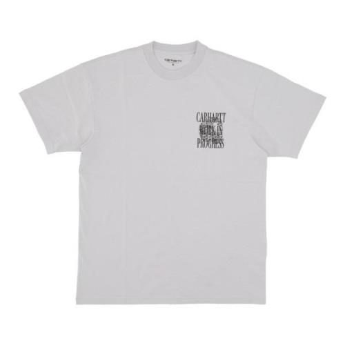 Carhartt Wip Sonic Silver Tee Regular Fit Print Gray, Herr