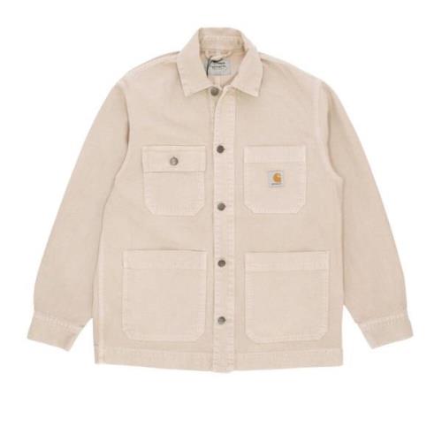 Carhartt Wip Stenfärgad Arbetsjacka Beige, Herr