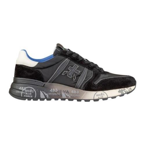 Premiata Svarta Sneakers med Logodetaljer Multicolor, Herr