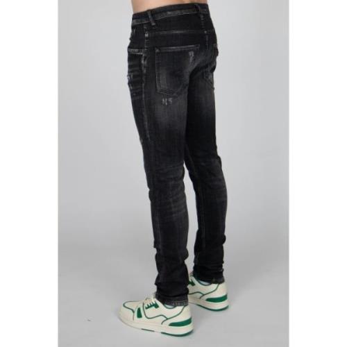 My Brand Midnight Ripped Dark Jeans Herr Svart Black, Herr