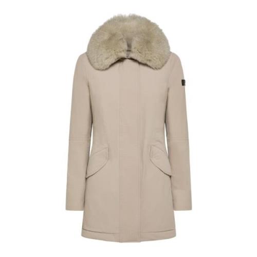 Peuterey Snygg Vinterjacka Beige, Dam