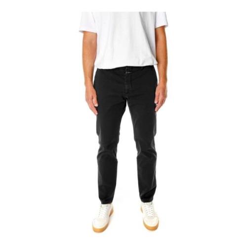 Closed Slim Fit Chino Byxor Black, Herr